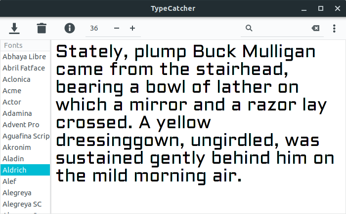 TypeCatcher app