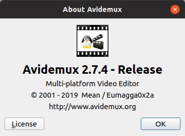 avidemux crop video length