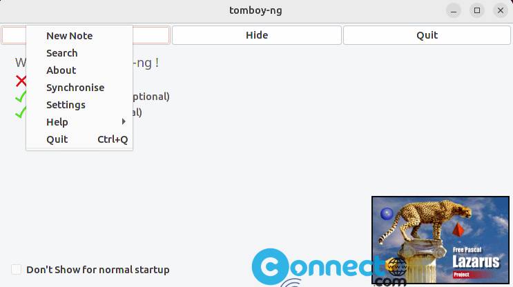 Tomboy-ng note taking app