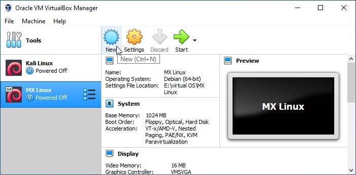 add cd drive to virtualbox