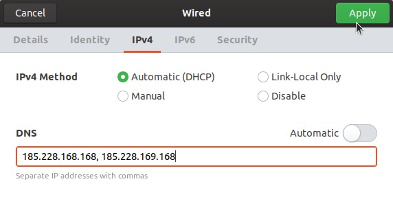 Ubuntu слетает dns после перезагрузки