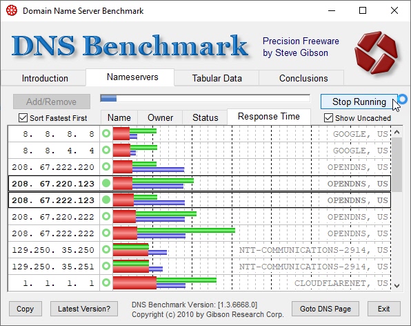 DNS Benchmark for apple instal free