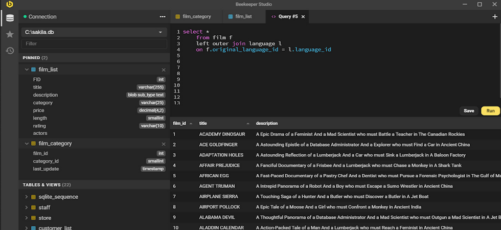 CrowdShakti - Beekeeper Studio is a free and open source SQL editor and  database manager. Beekeeper Studio is cross-platform, and available for  Linux, Mac, and Windows  #BeeKeeperStudio #sql  #database #DatabaseManager #sqlLite #