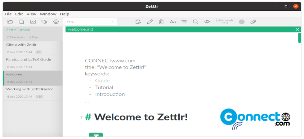 Read more about the article Zettlr Markdown Editor – How to install Zettlr on Ubuntu