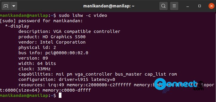 check graphics card ubuntu command line