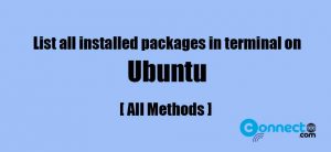 Read more about the article How to list all installed software packages in terminal on Ubuntu