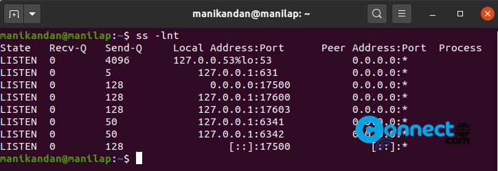 Check All Open Ports in Ubuntu Linux