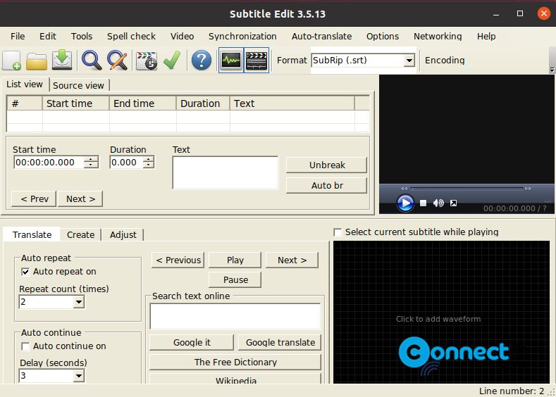 Subtitle Edit Free Open source Video Subtitles Editor – Install