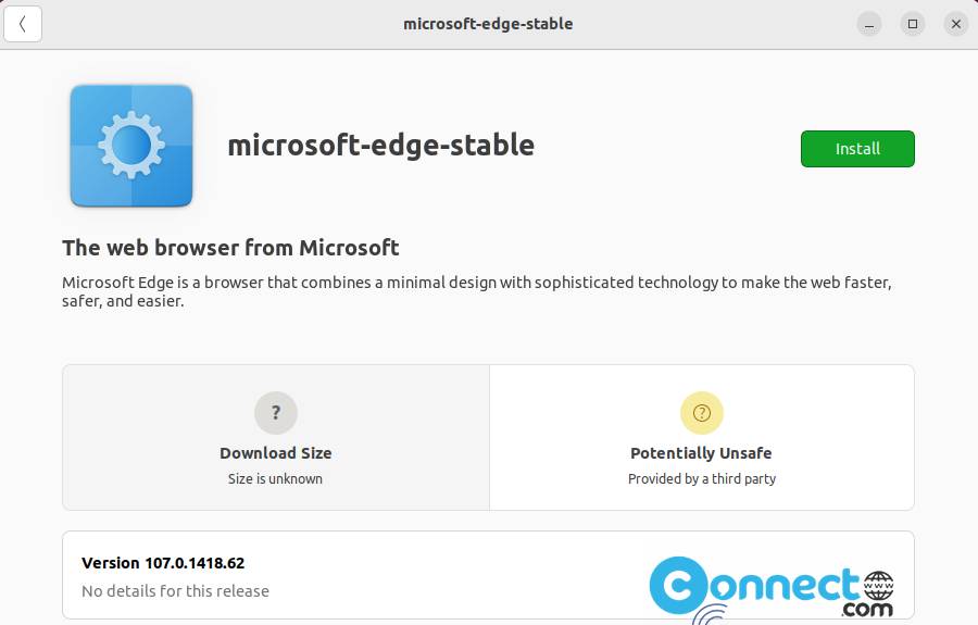 Microsoft Edge install