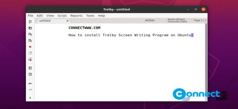 trelby script writing