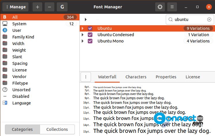 Font Manager ubuntu
