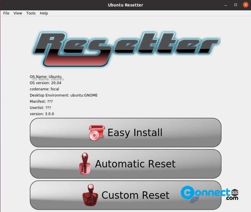 ubuntu resetter