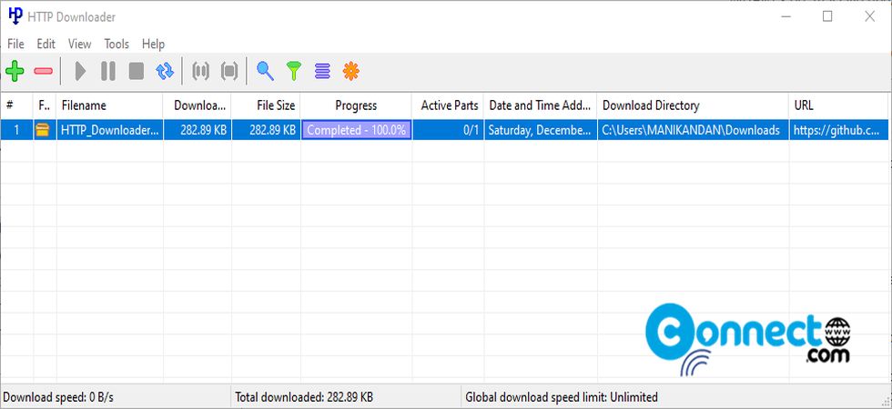 HTTP Downloader Download Manager | CONNECTwww.com