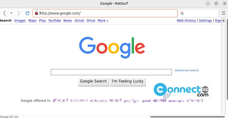 NetSurf Web Browser