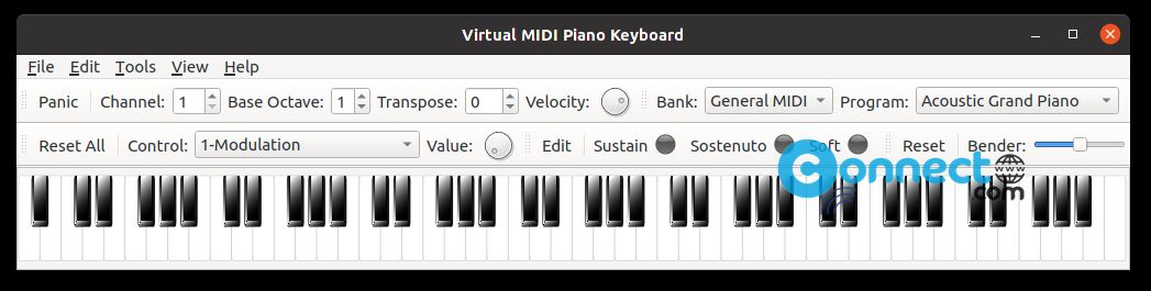 virtual midi piano keyboard with vst