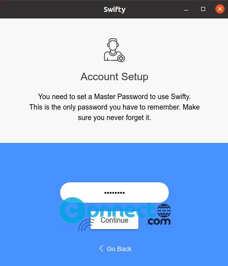 Swifty Password Manager master pass