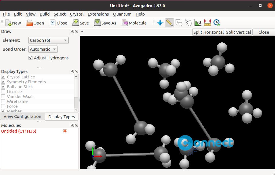 using avogadro program