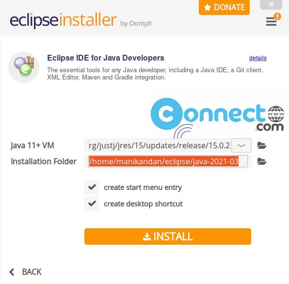 install eclipse ide for java