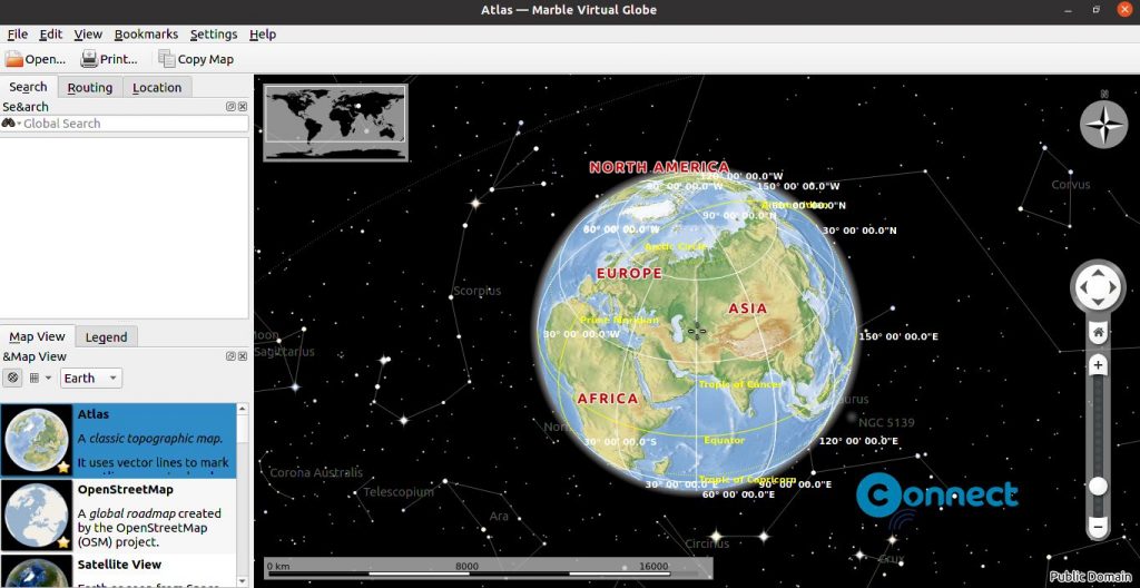 Marble Maps Virtual Globe and World Atlas