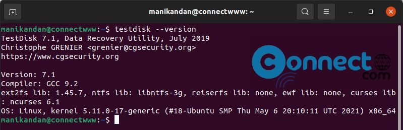 testdisk ubuntu recover files