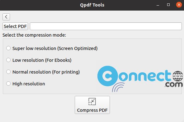 QPDF Tools compress