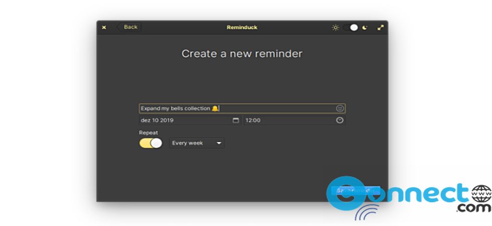 Reminduck Reminder application for Linux | CONNECTwww.com
