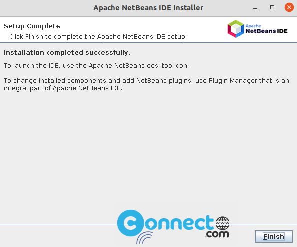 Apache NetBeans installer finish