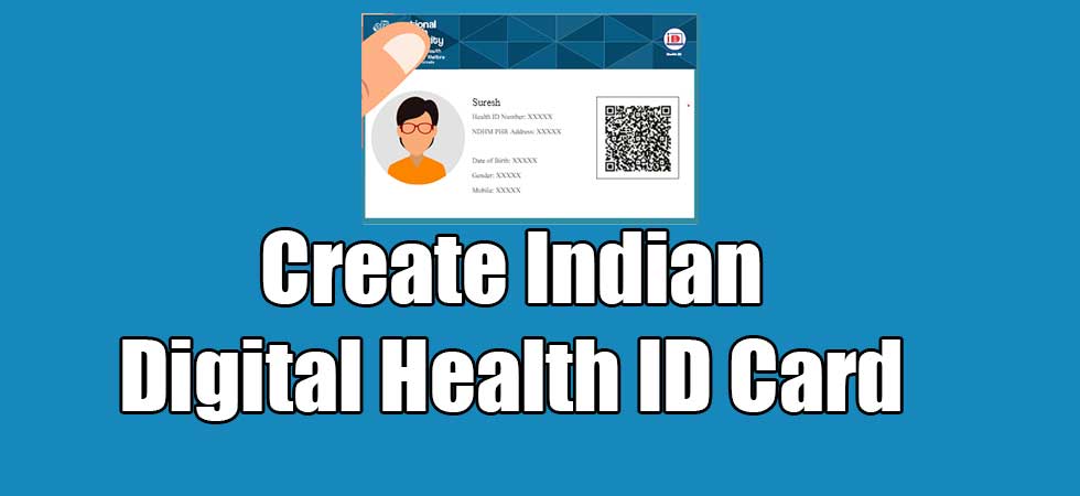 Create new Digital Health ID card Online