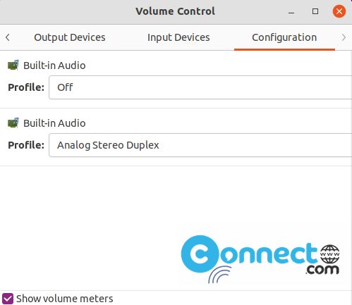 PulseAudio Volume Control config