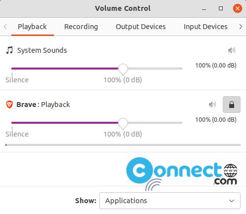 PulseAudio Volume Control payback
