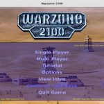 Warzone 2100 open source 3D real time strategy game