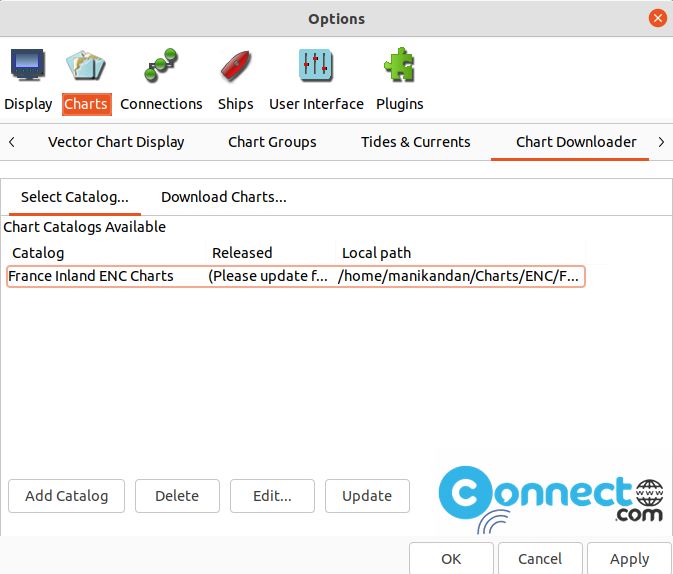 OpenCPN chart downloader