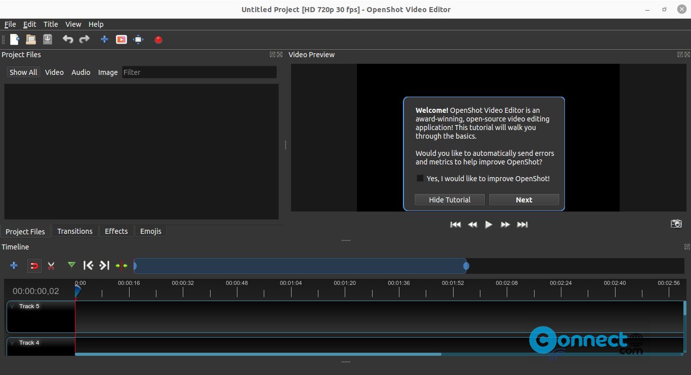 openshot video editor linux