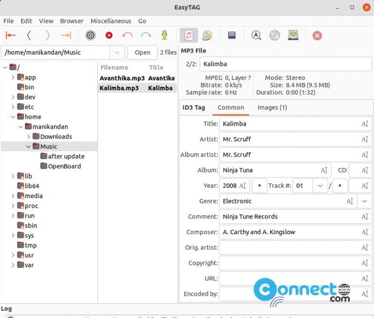 Edit Audio File Metadata with EasyTAG Metadata Editor