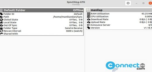 Syncthing GTK GUI