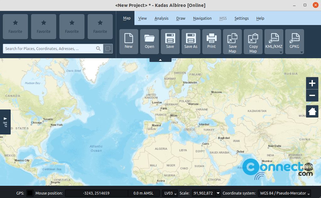 KADAS Albireo mapping app