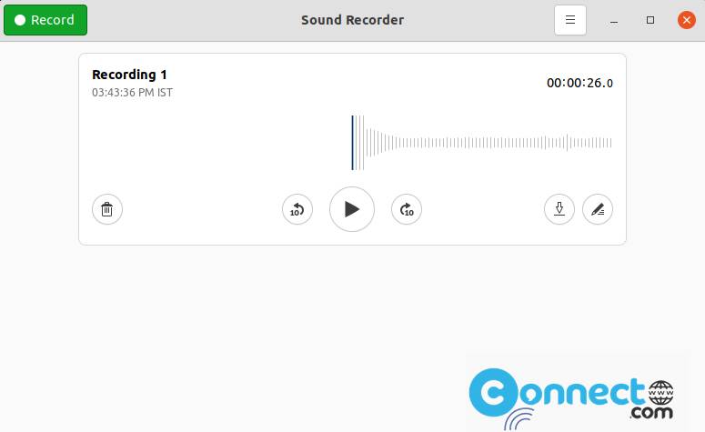 Gnome Sound Recorder
