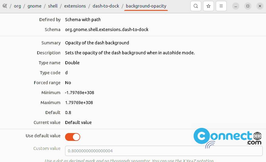 Dock Background Opacity
