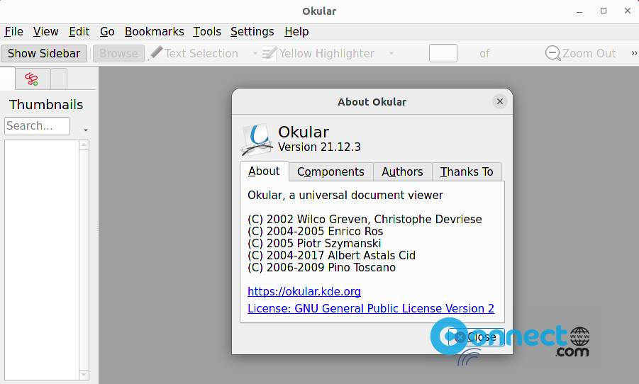 Okular Document Viewer