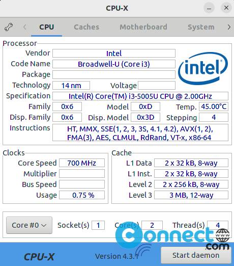 CPU-X CPU