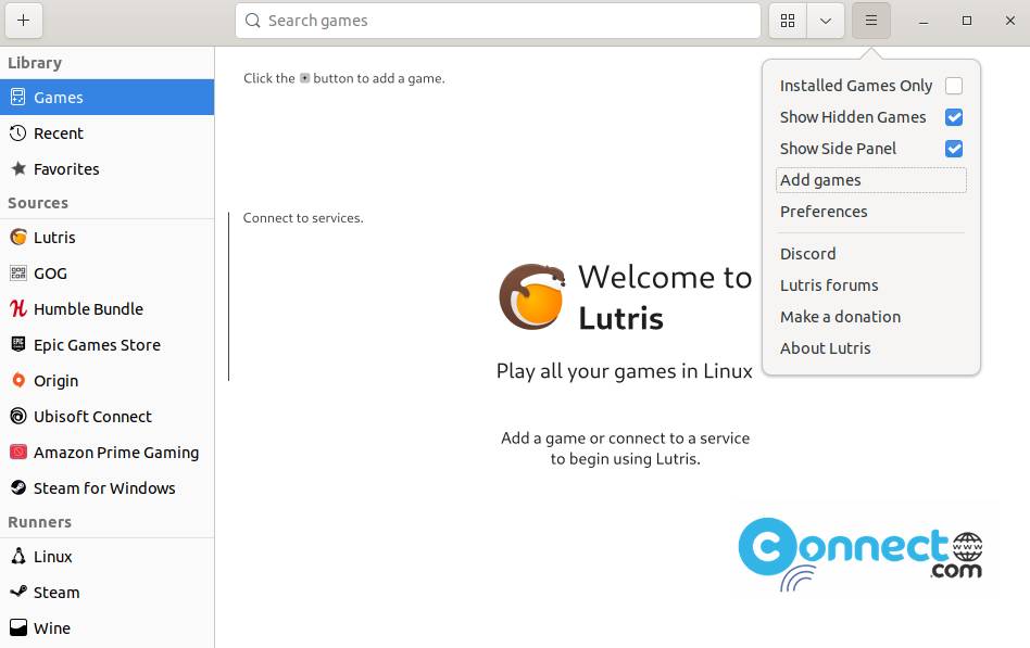 Lutris desktop client