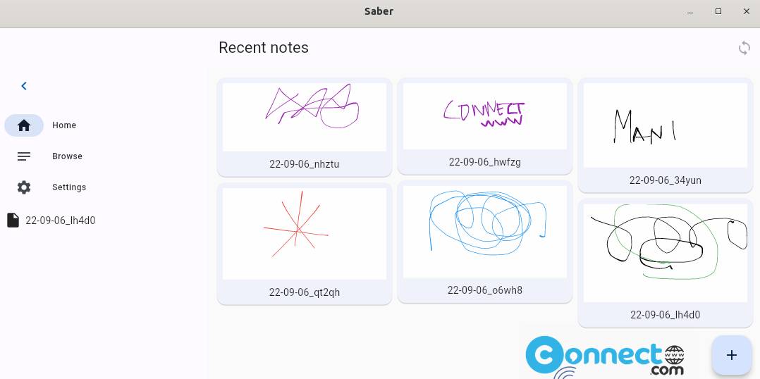 Saber Handwritten Notes Application | CONNECTwww.com