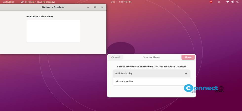 GNOME Network Displays app
