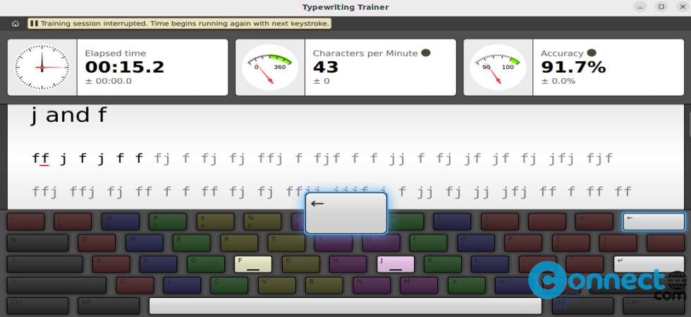 ktouch typing tutor