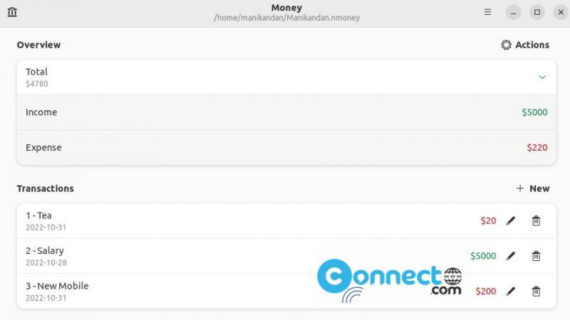Install Money Money Personal Finance Manager | CONNECTwww.com
