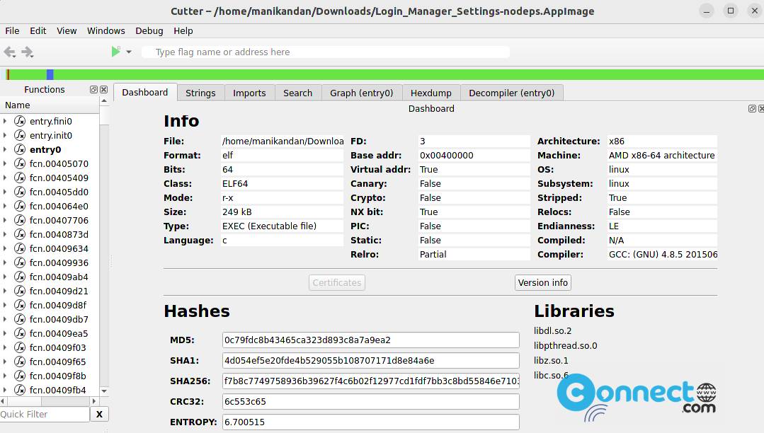 Cutter Reverse Engineering