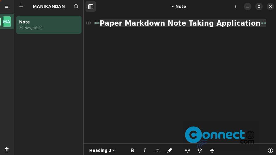 Paper Note Taking Application