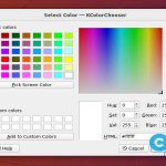 KColorChooser Color Selector Palette Editor Software