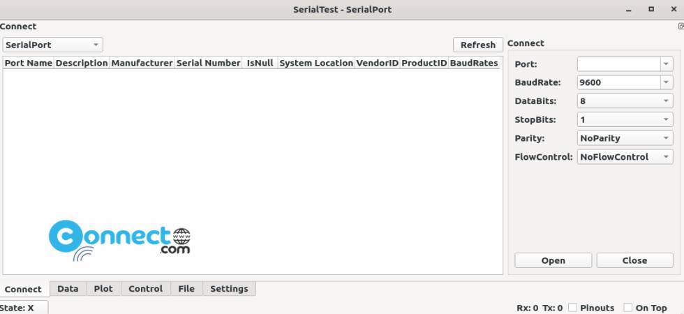 SerialTest Serial Port Test Tool | CONNECTwww.com