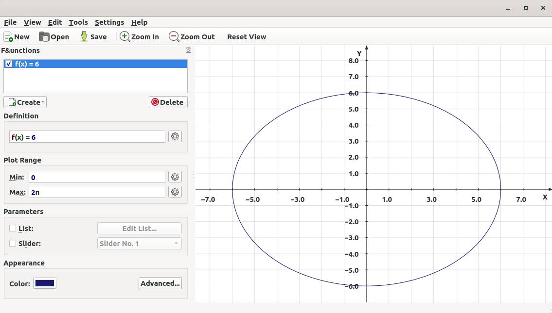 KmPlot Plotter app